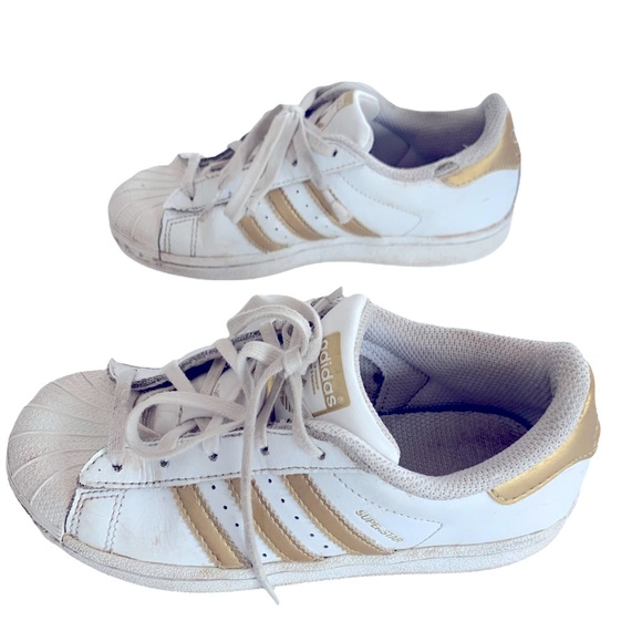 Adidas Superstar Ortholite Kids White/Gold. 1 - Picture 3 of 7